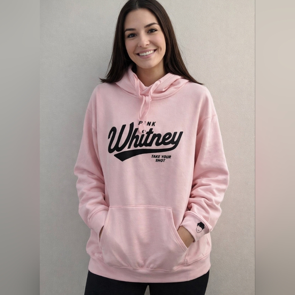 Pink Whitney NWOT TakeUrShot Powder Pink Hoodie. Women XL. Limited Edition